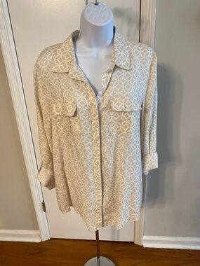 Charter Club Roll Sleeve Blouse
